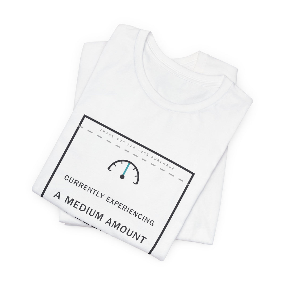 Currently Experiencing A Medium Amount Of Feelings Funny Anime T-Shirt - original anime design, view 2