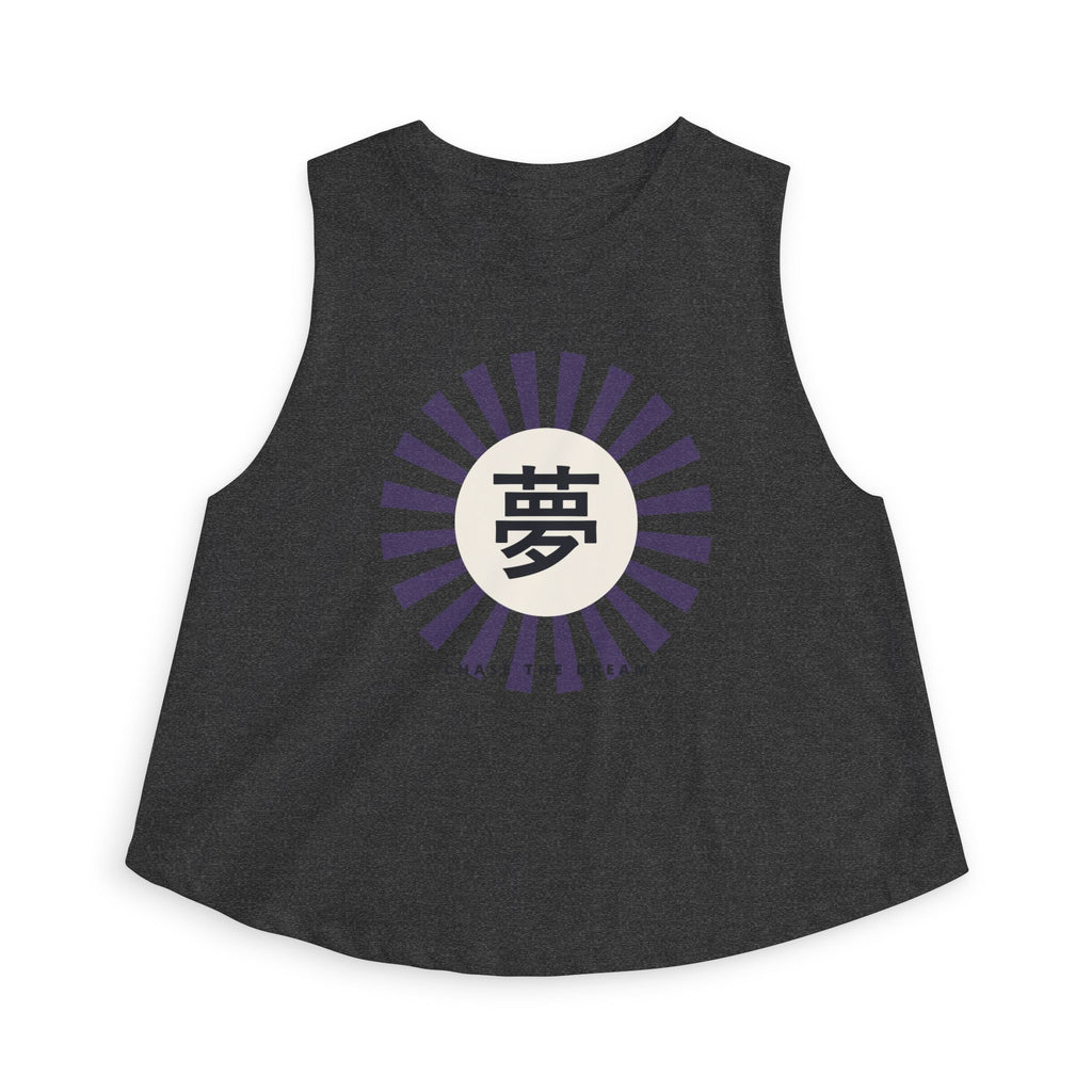 Yume Crop Top in Dark Grey Heather