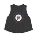 Yume Crop Top in Dark Grey Heather