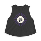 Yume Crop Top in Dark Grey Heather
