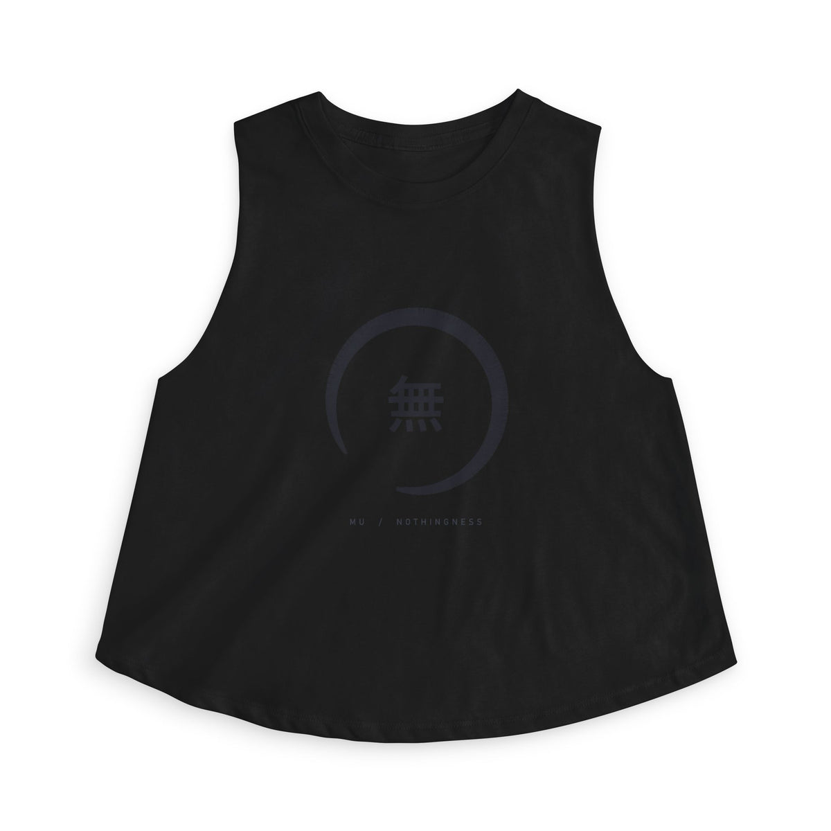 Ensō Crop Top in Solid Black Blend