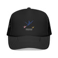 Senbazuru Trucker Cap in Black