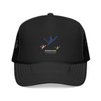 Senbazuru Trucker Cap in Black