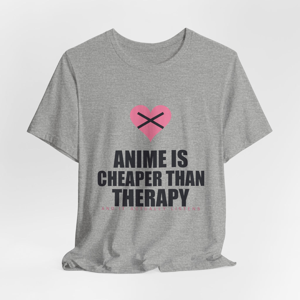 Cheaper Than Therapy Anime T-Shirt - original anime design, view 16