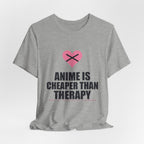 Cheaper Than Therapy Anime T-Shirt - original anime design, view 16