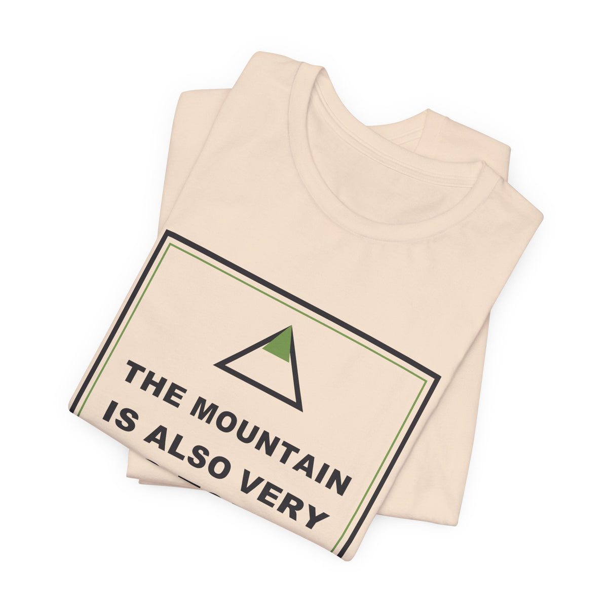 The Mountain Is Also Very Big Today Funny Anime T-Shirt - original anime design, view 8