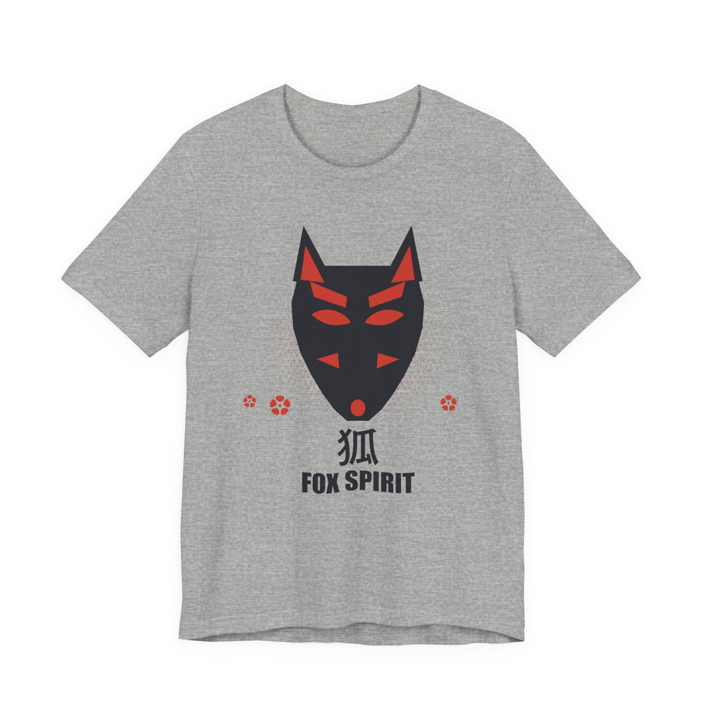 Fox Spirit Anime T-Shirt in Athletic Heather