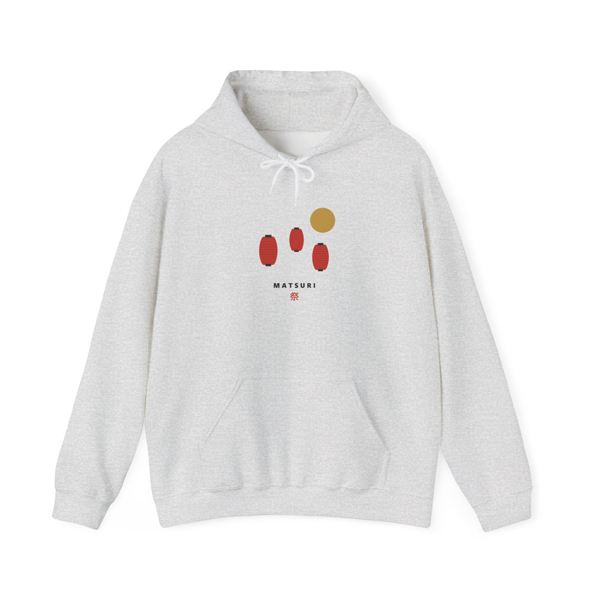 Matsuri Lanterns Hoodie in Ash
