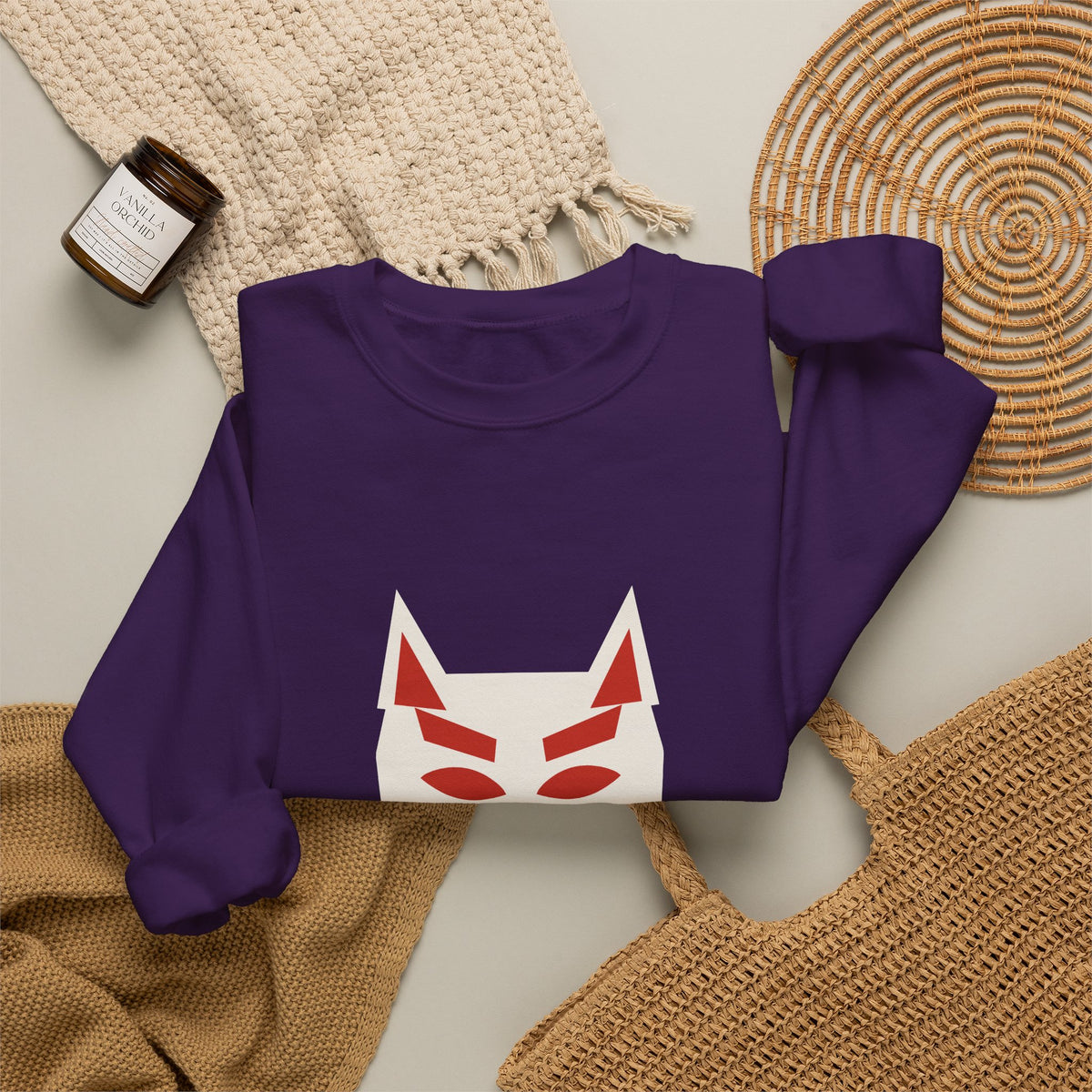 Kitsune Mask Sweatshirt - original anime design, view 45