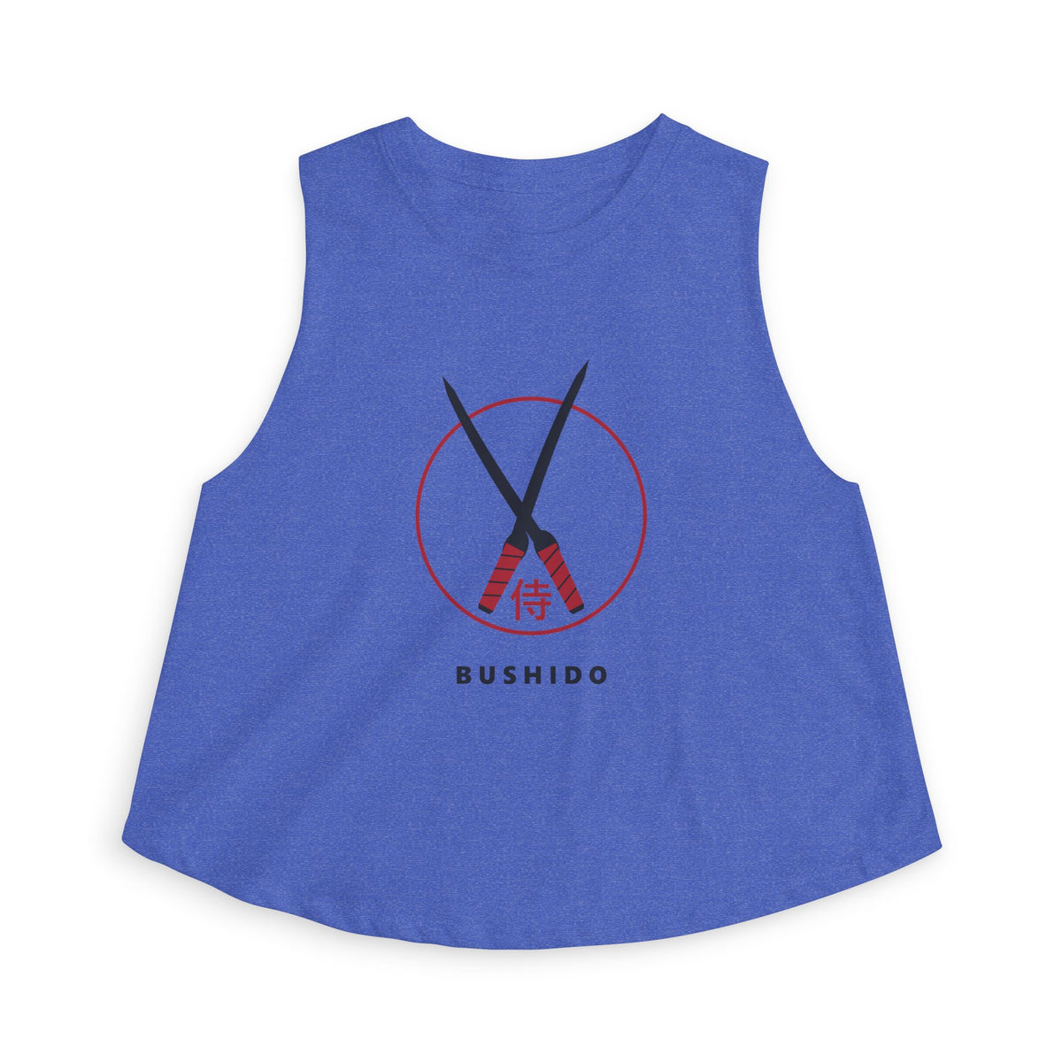 Bushido Crop Top in Heather True Royal