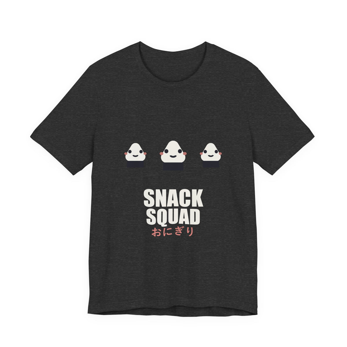Snack Squad Anime T-Shirt in Dark Grey Heather