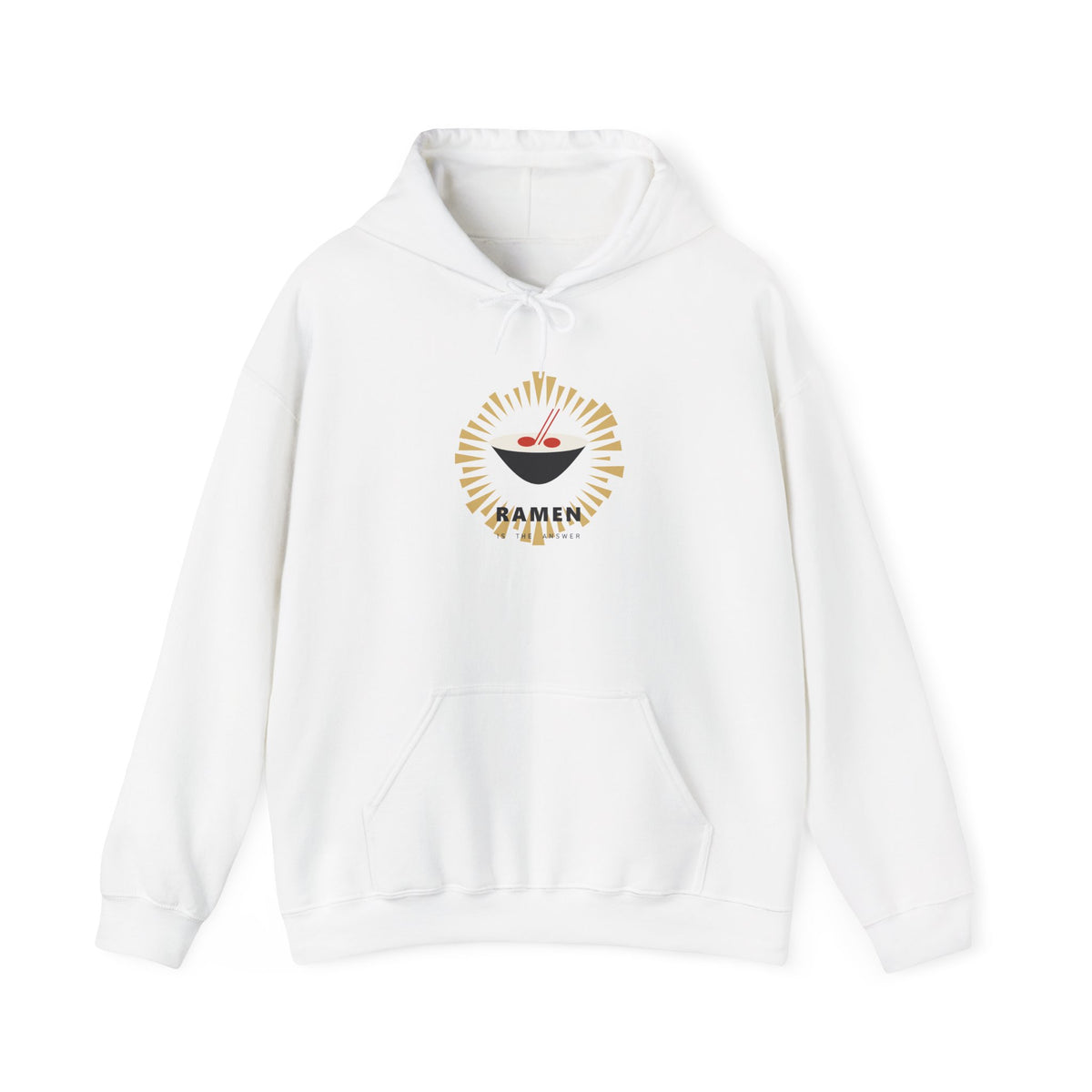 Ramen Is The Answer Hoodie in White