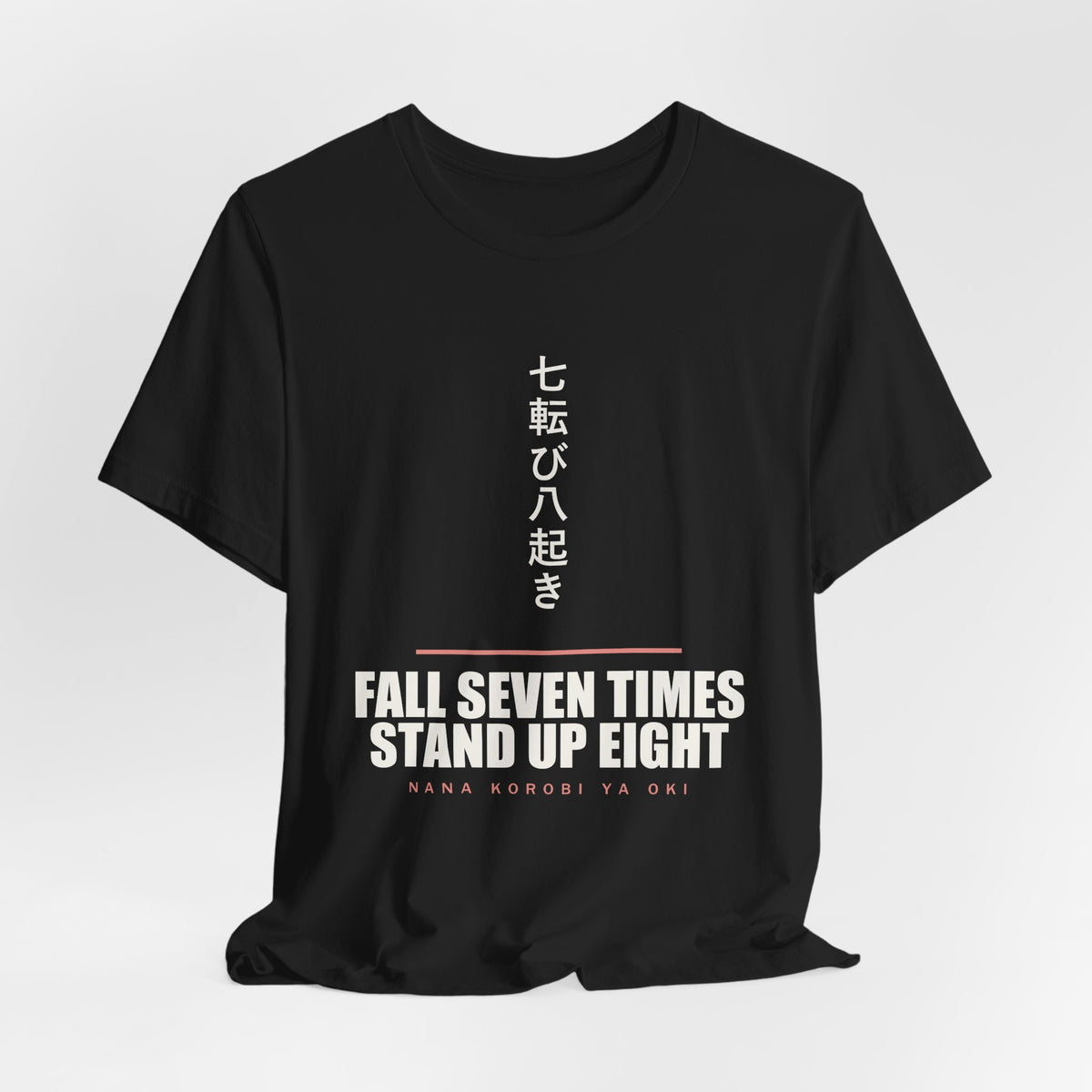 Fall Seven Times Anime T-Shirt - original anime design, view 7