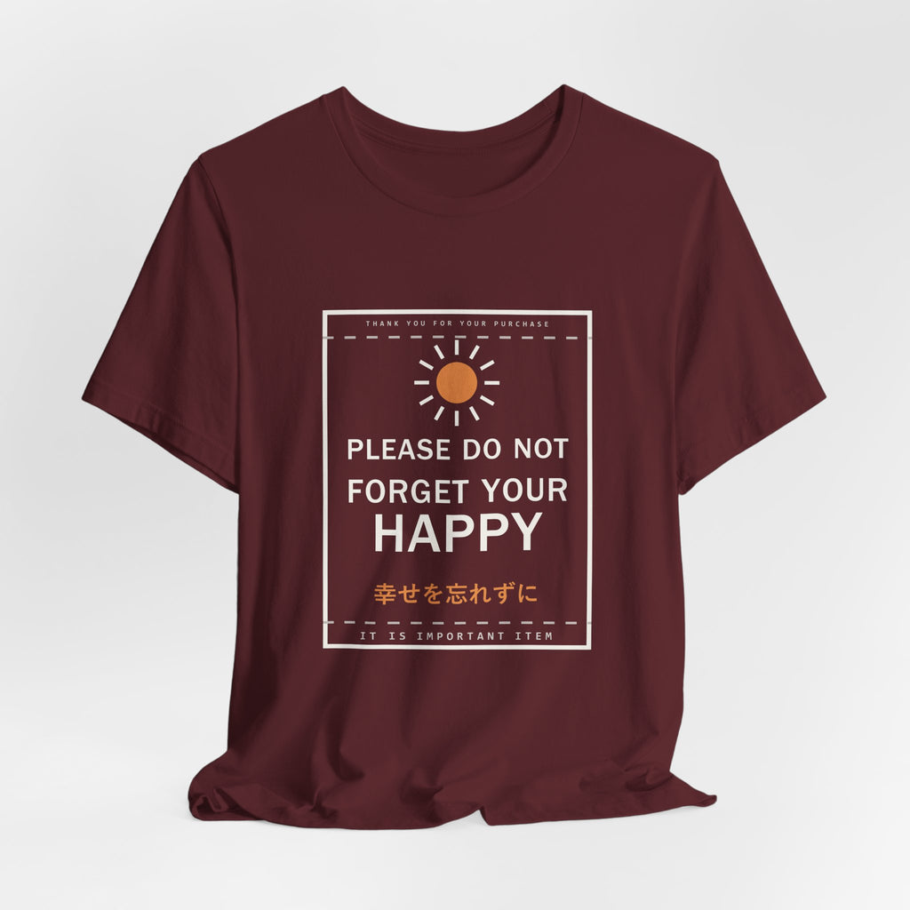 Please Do Not Forget Your Happy Funny Anime T-Shirt - original anime design, view 24