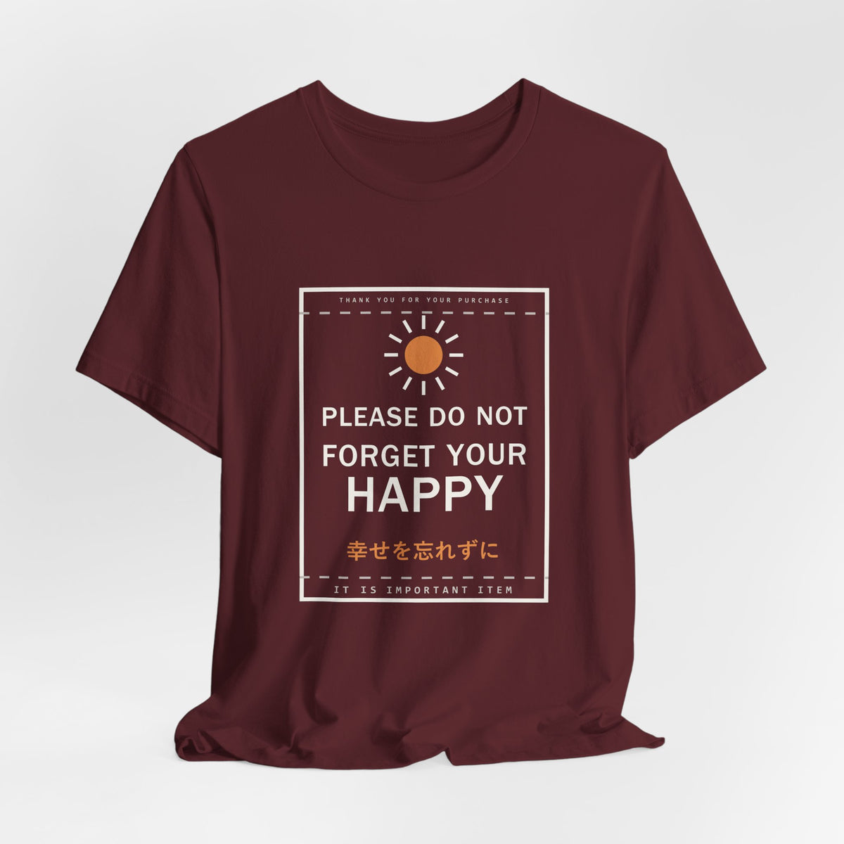 Please Do Not Forget Your Happy Funny Anime T-Shirt - original anime design, view 24