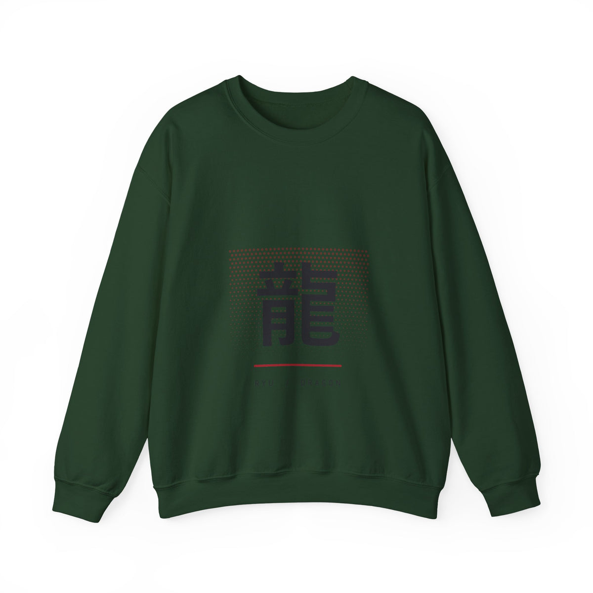 Ryu Dragon Sweatshirt in Forest Green