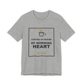 Coffee Is Friend Of Morning Heart Funny Anime T-Shirt in Athletic Heather