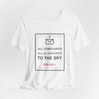 All Complaints Will Be Forwarded To The Sky Funny Anime T-Shirt - original anime design, view 3