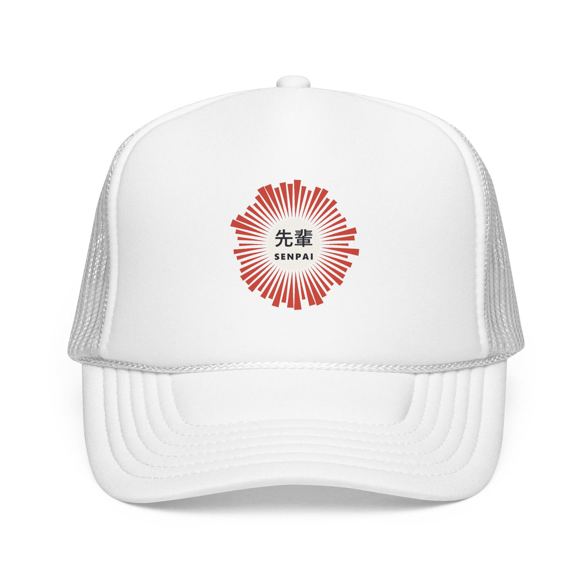 Senpai Trucker Cap in White