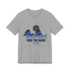 Ride The Wave Anime T-Shirt in Athletic Heather