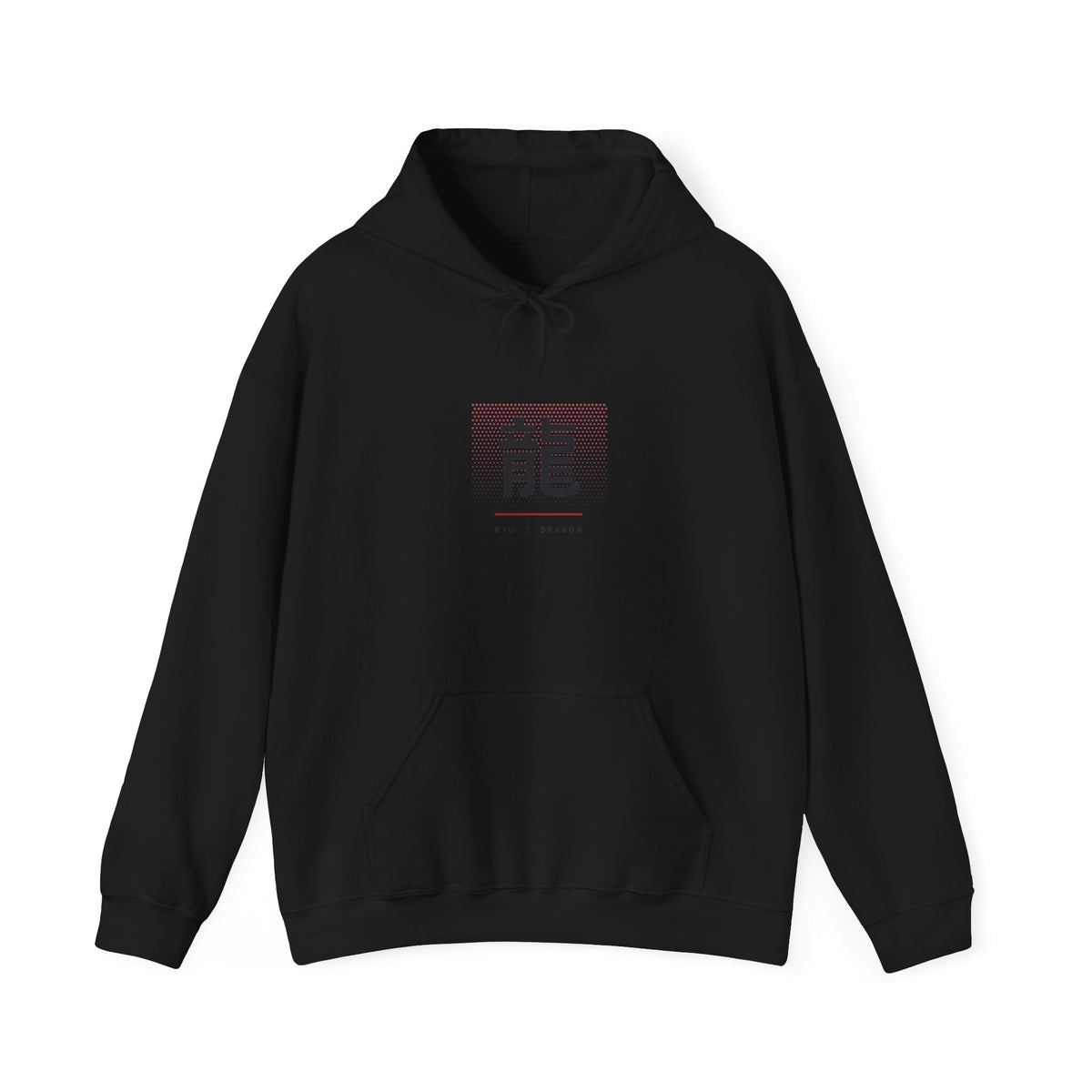 Ryu Dragon Hoodie in Black
