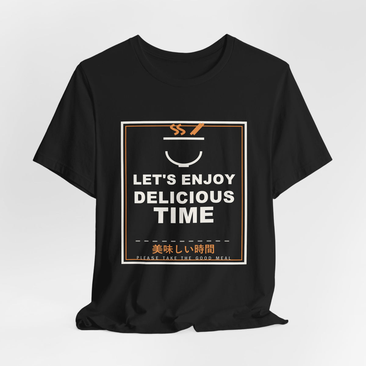 Let's Enjoy Delicious Time Funny Anime T-Shirt - original anime design, view 6