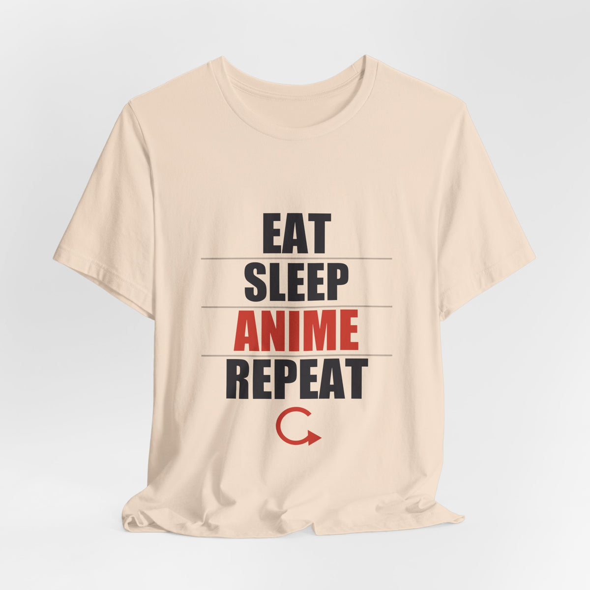 Eat Sleep Anime Repeat T-Shirt - original anime design, view 10