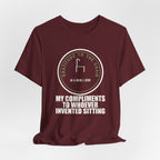 My Compliments To Whoever Invented Sitting Funny Anime T-Shirt - original anime design, view 24