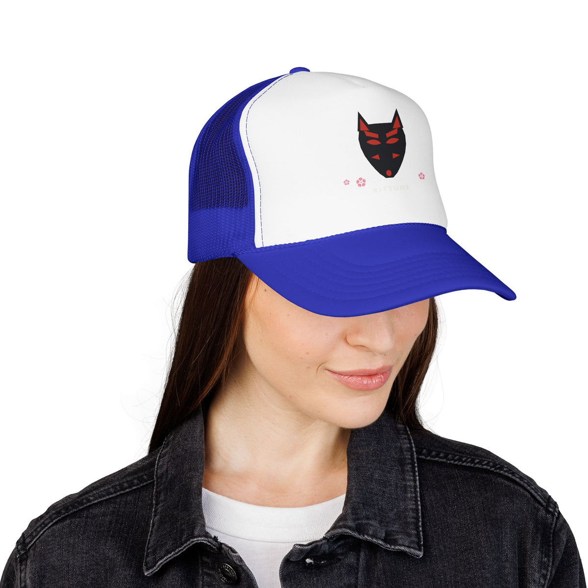 Kitsune Mask Trucker Cap - original anime design, view 33