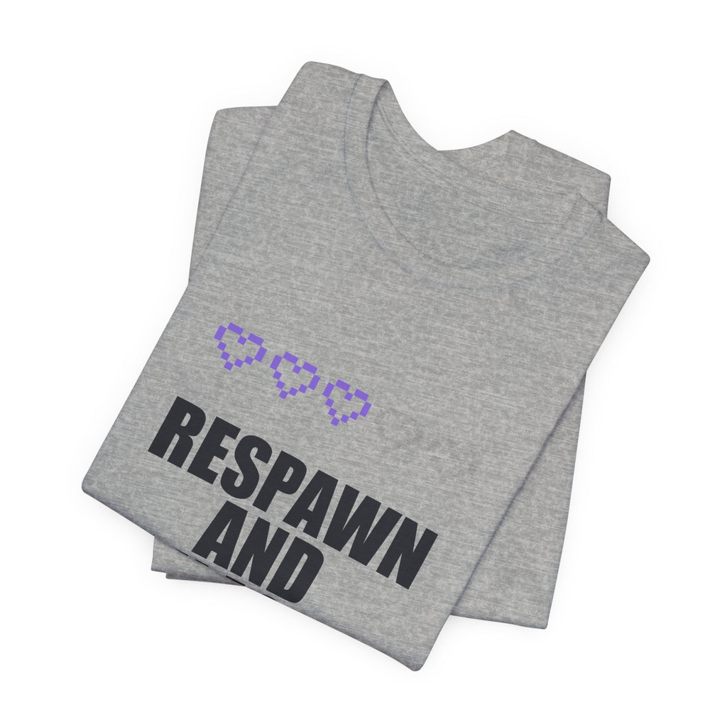 Respawn And Try Again Anime T-Shirt - original anime design, view 15