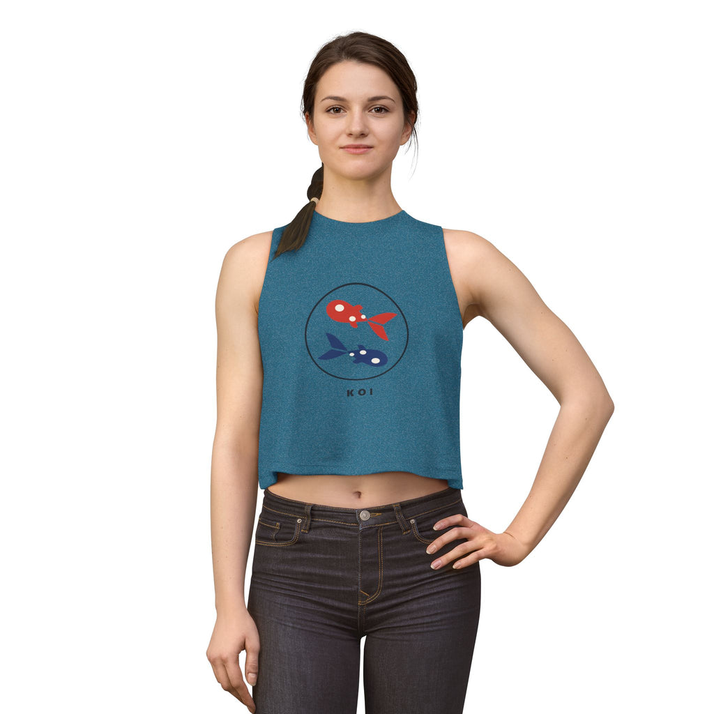 Koi Pair Crop Top - original anime design, view 17