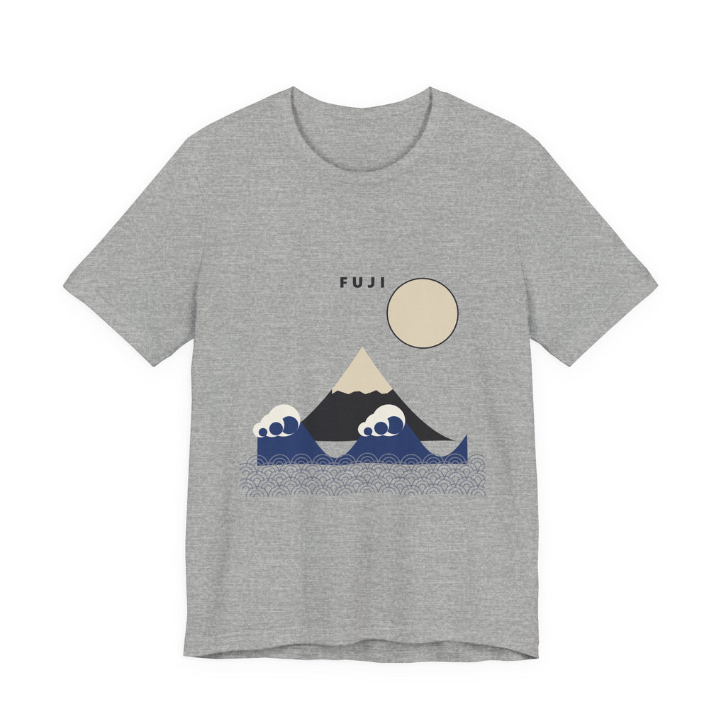 Fuji & Wave T-Shirt in Athletic Heather