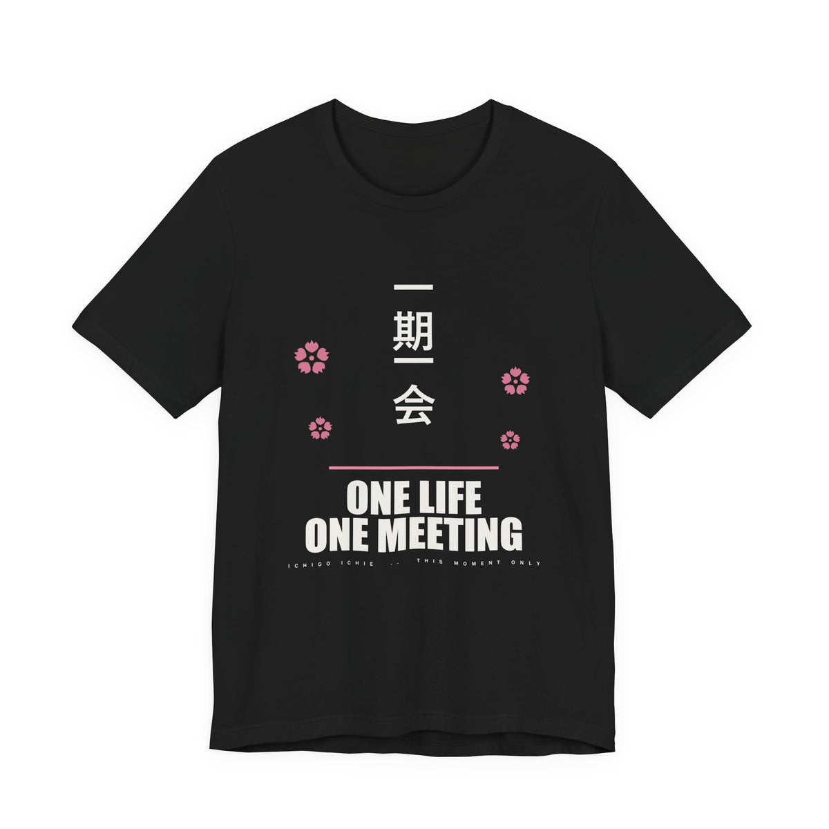 One Life One Meeting Anime T-Shirt in Black