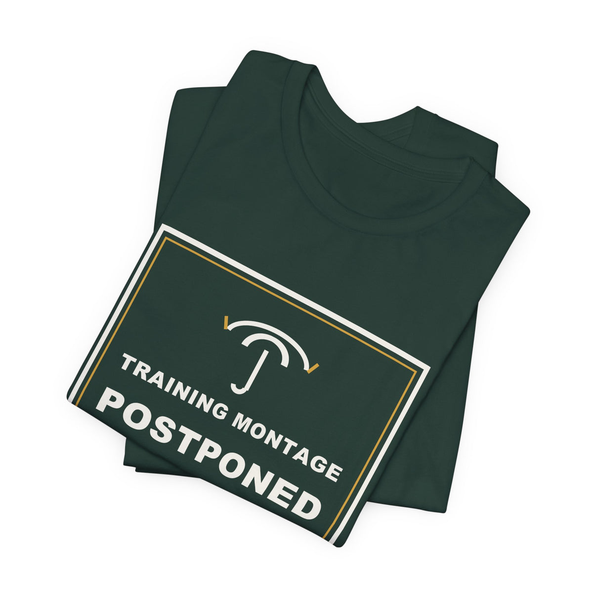 Training Montage Postponed Due To Weather Funny Anime T-Shirt - original anime design, view 11