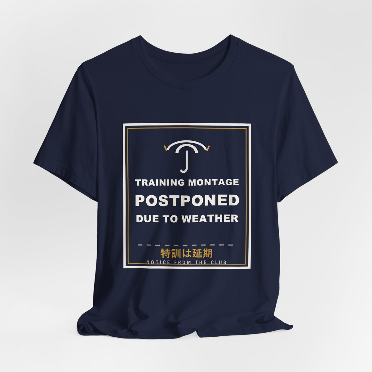 Training Montage Postponed Due To Weather Funny Anime T-Shirt - original anime design, view 21