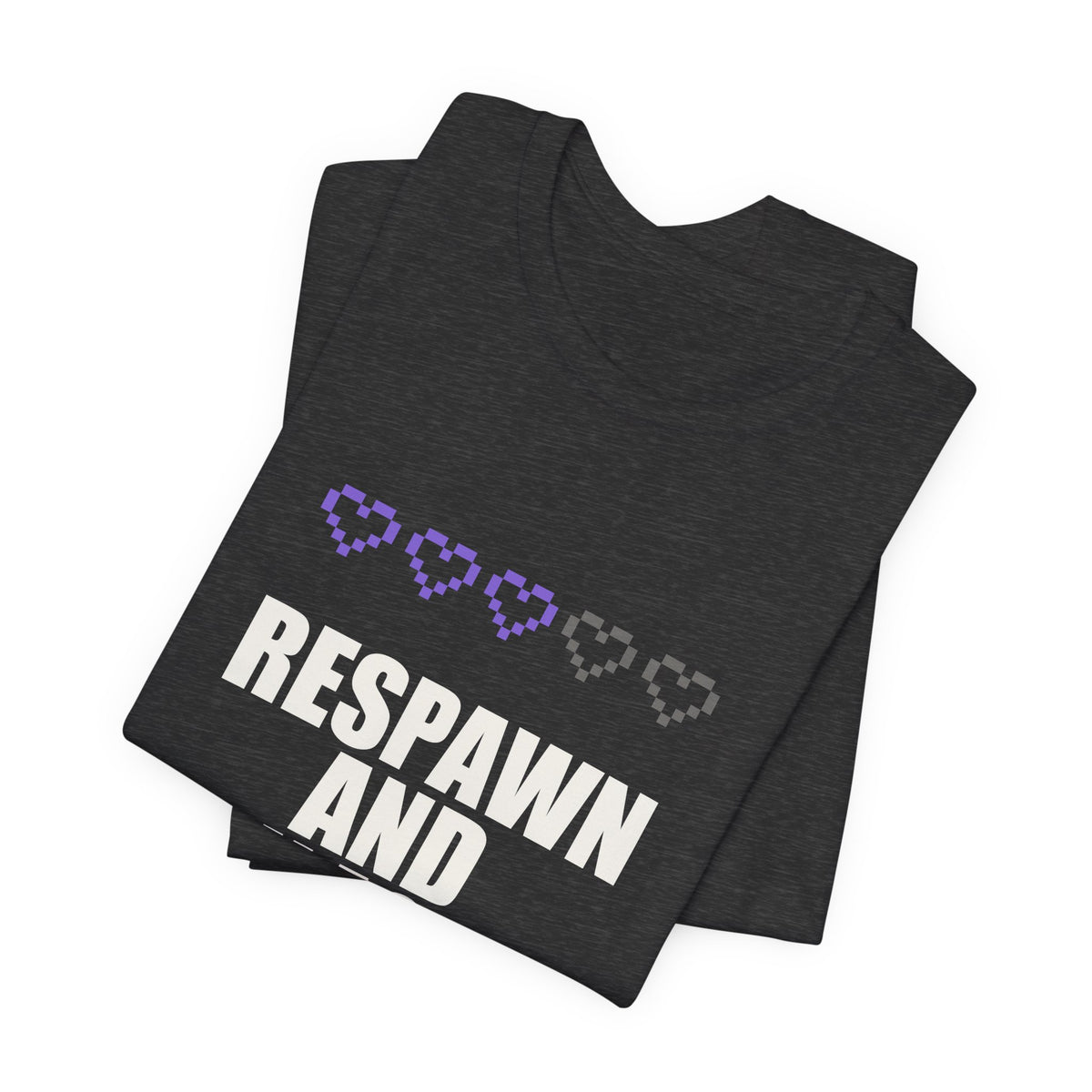 Respawn And Try Again Anime T-Shirt - original anime design, view 18