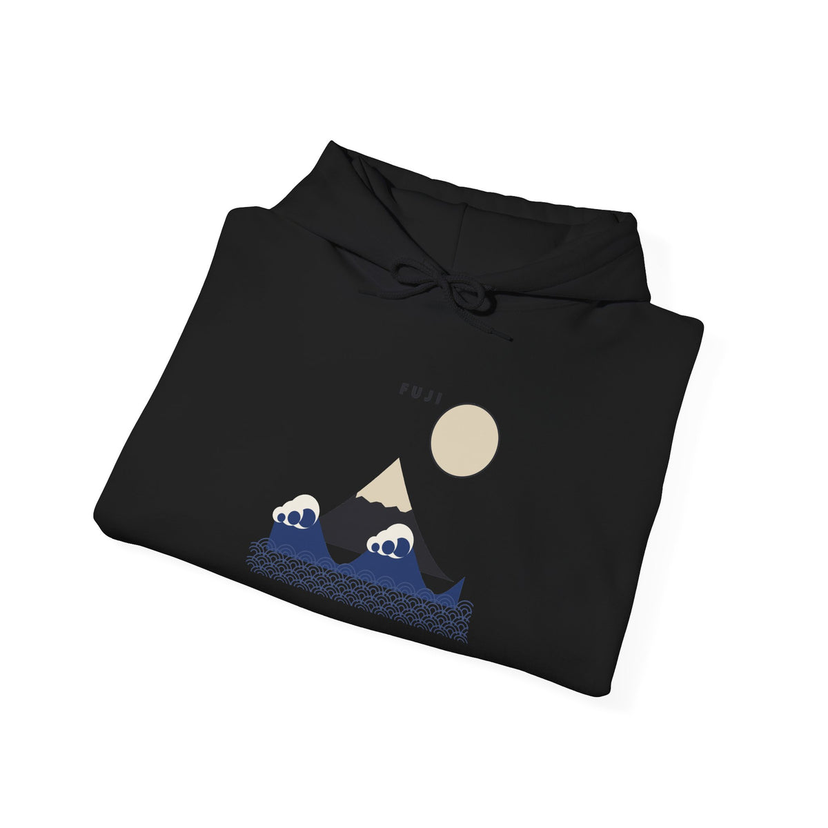 Fuji & Wave Hoodie - original anime design, view 9