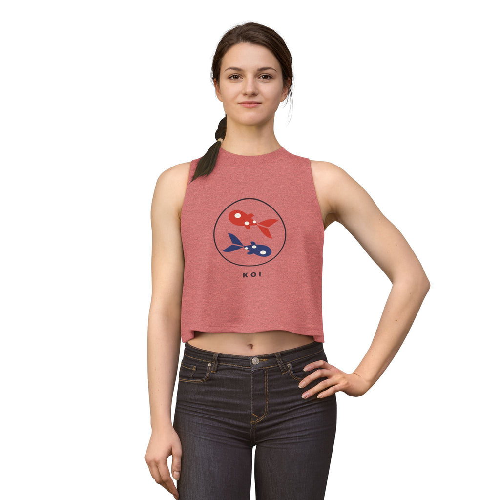 Koi Pair Crop Top - original anime design, view 5