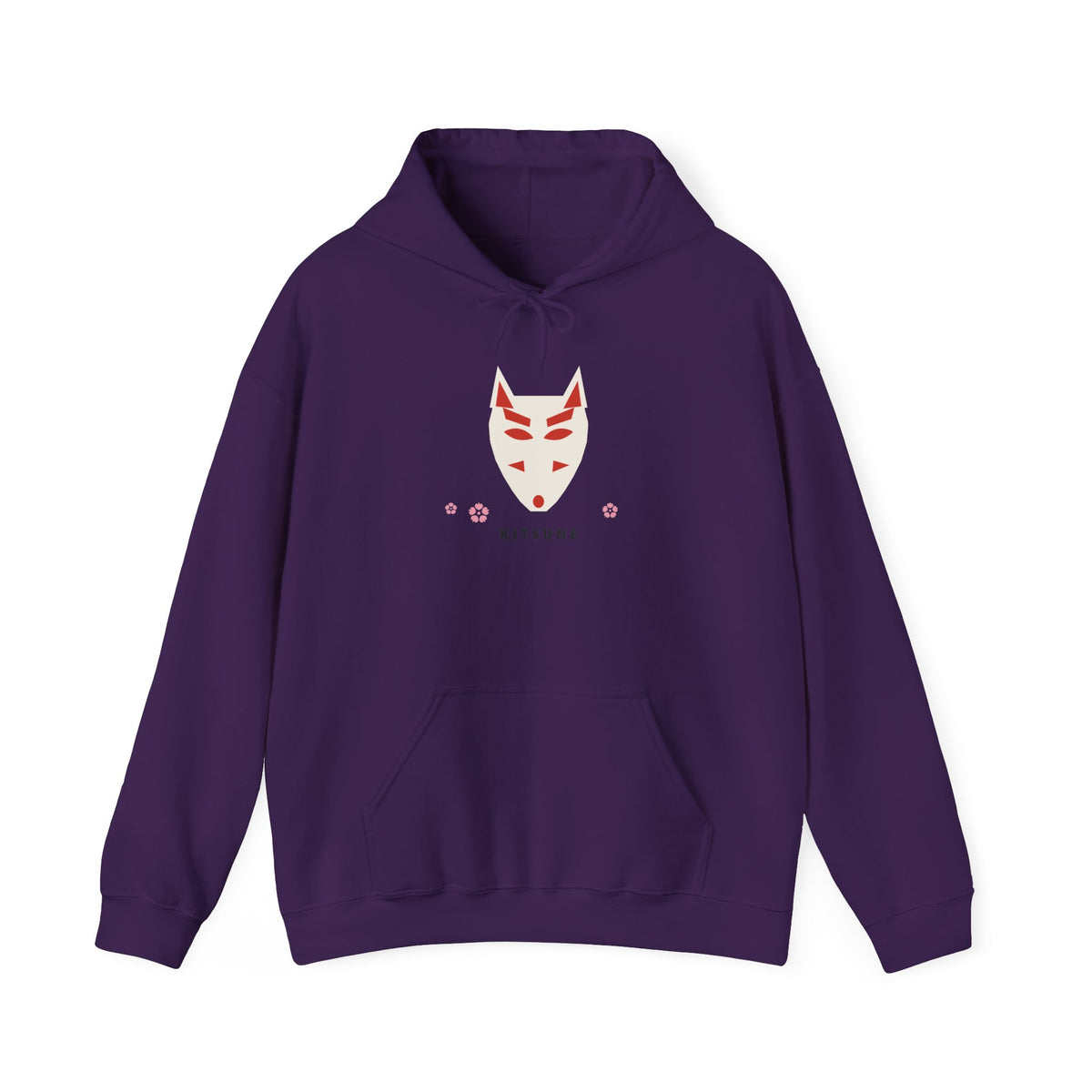 Kitsune Mask Hoodie in Purple