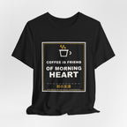 Coffee Is Friend Of Morning Heart Funny Anime T-Shirt - original anime design, view 6