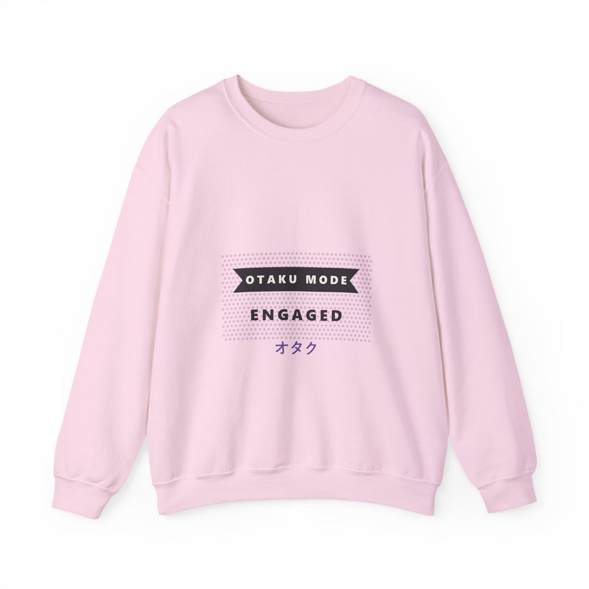 Otaku Mode Sweatshirt in Light Pink