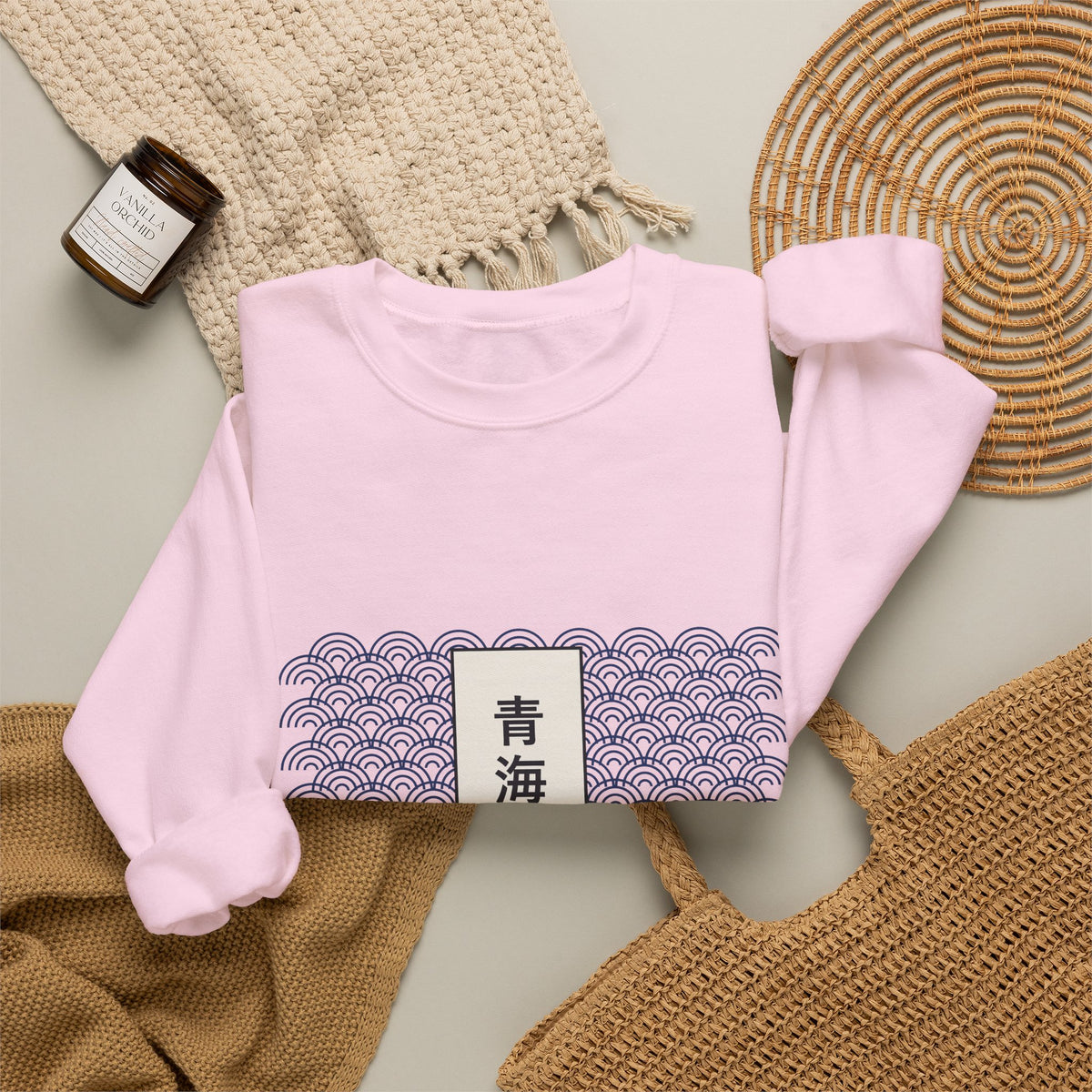 Seigaiha Sweatshirt - original anime design, view 48