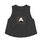 Snack Time Crop Top in Dark Grey Heather