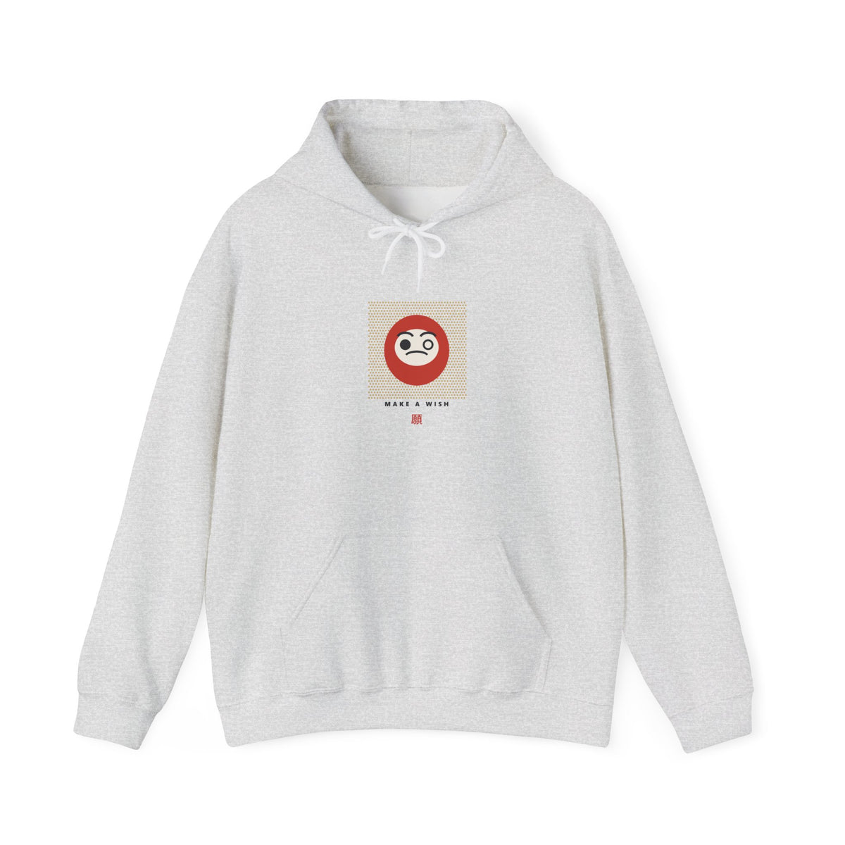 Daruma Wish Hoodie in Ash