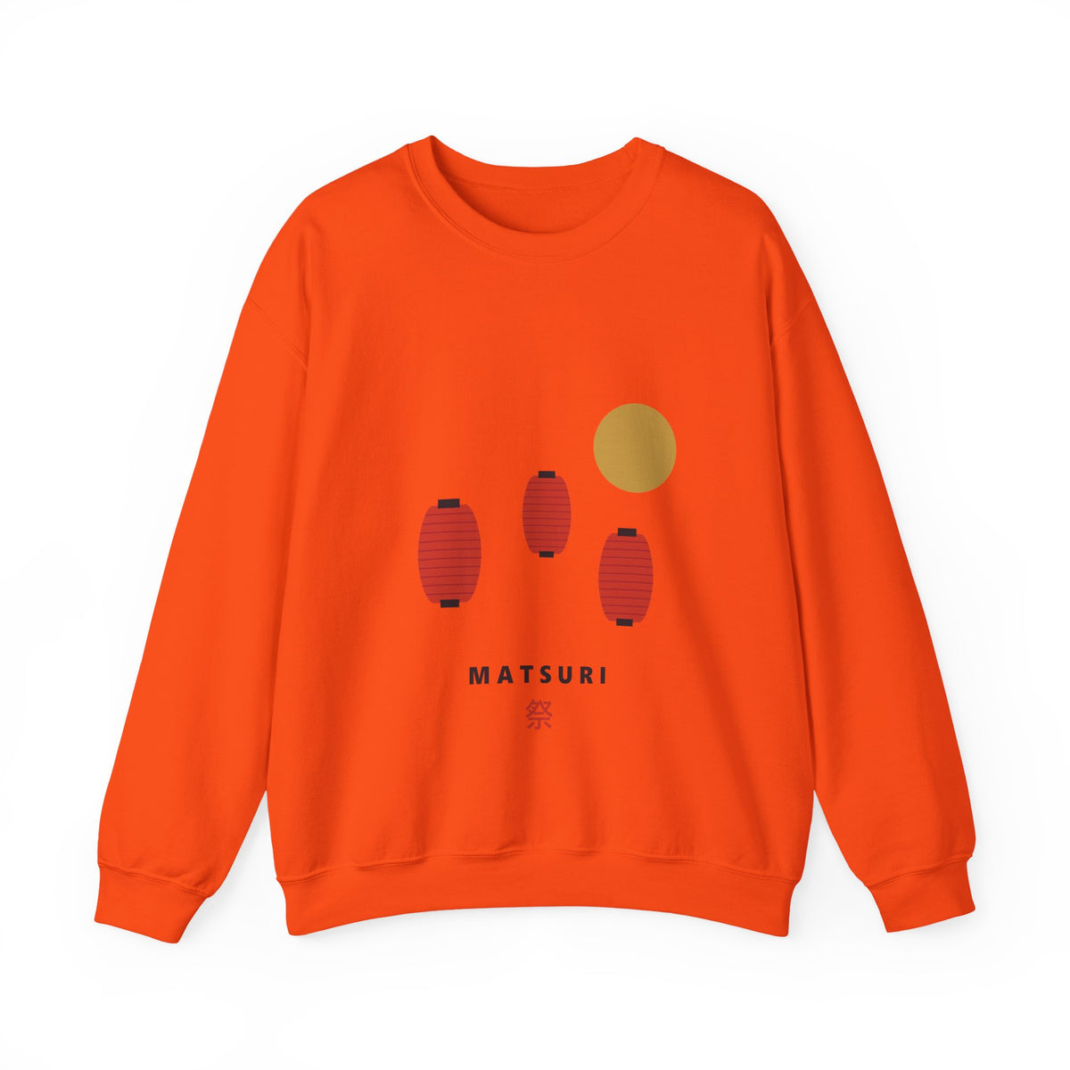 Matsuri Lanterns Sweatshirt in Orange