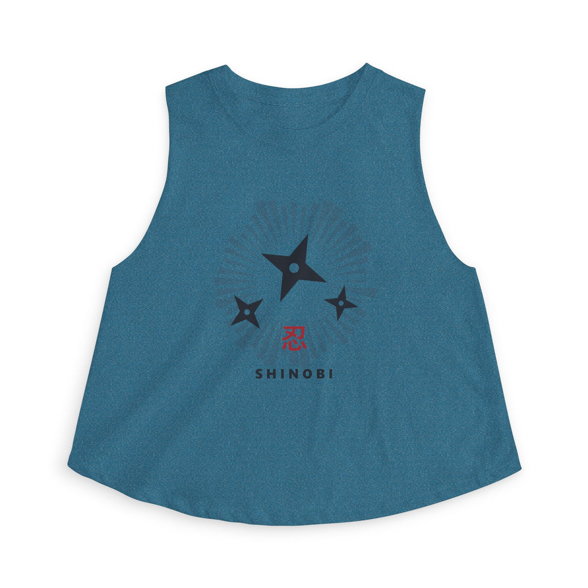 Shinobi Crop Top in Heather Deep Teal