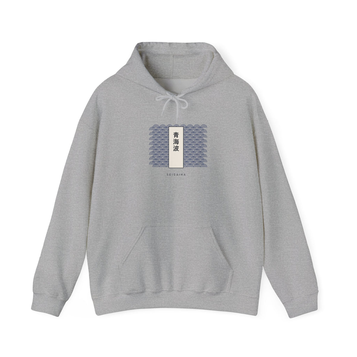 Seigaiha Hoodie in Sport Grey