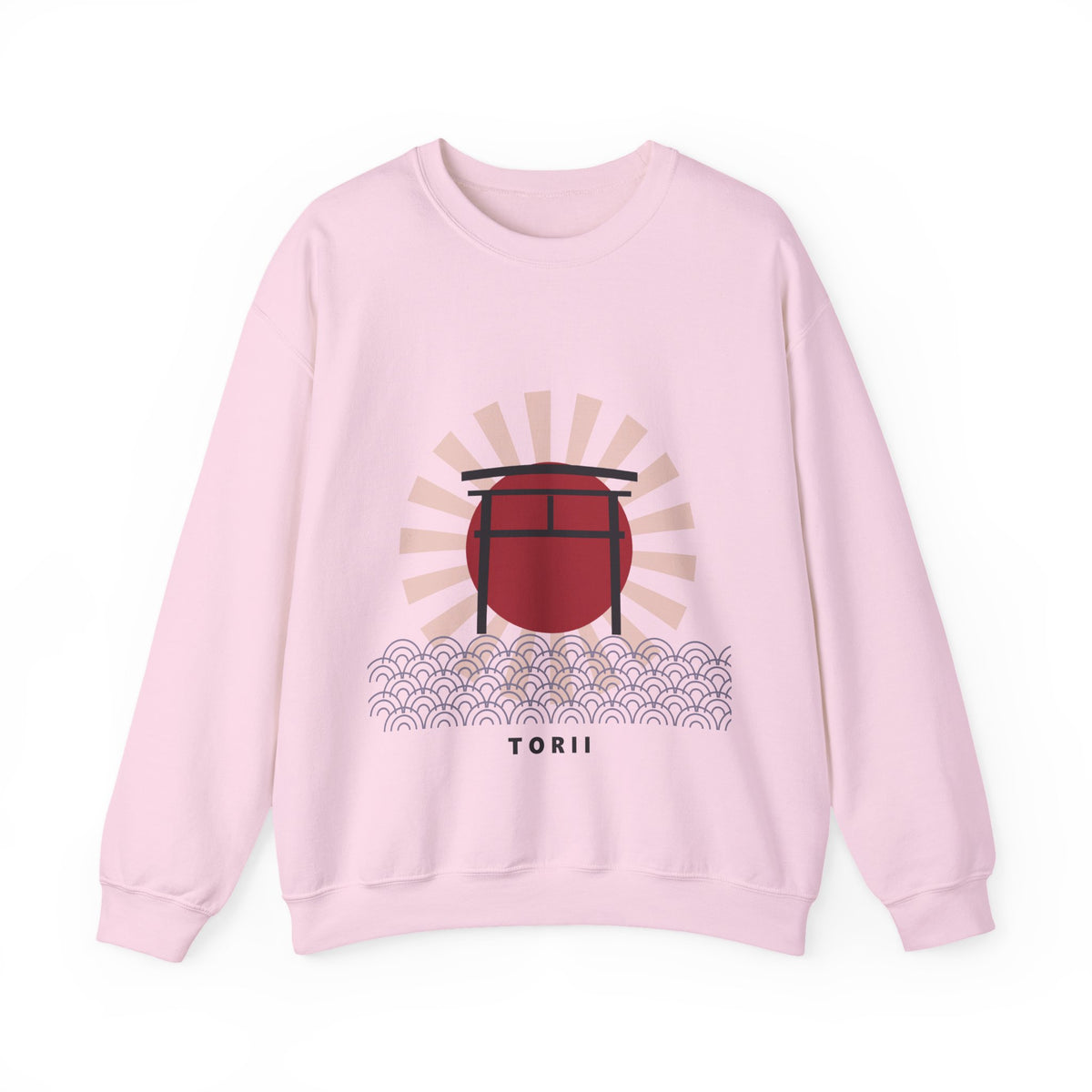 Torii Gate Sweatshirt in Light Pink
