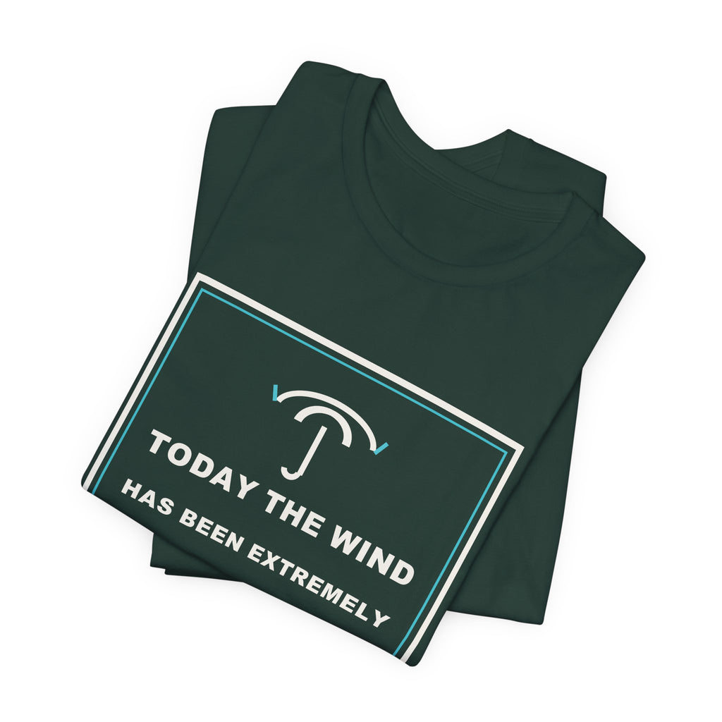 Today The Wind Has Been Extremely Unprofessional Funny Anime T-Shirt - original anime design, view 11