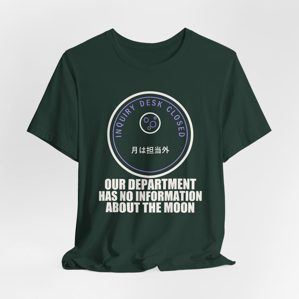 Our Department Has No Information About The Moon Funny Anime T-Shirt - original anime design, view 12